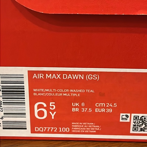 Nike Air Max Dawn shoes sneakers white Youth GS Grade school DQ7772 100 6.5 6.5Y - Picture 15 of 15